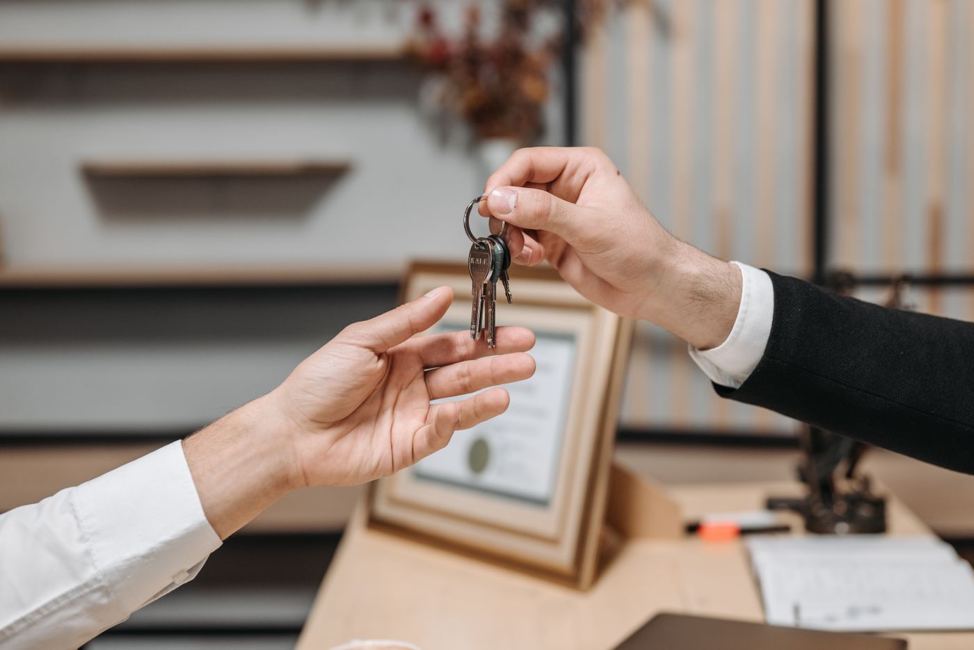 A property key handover
