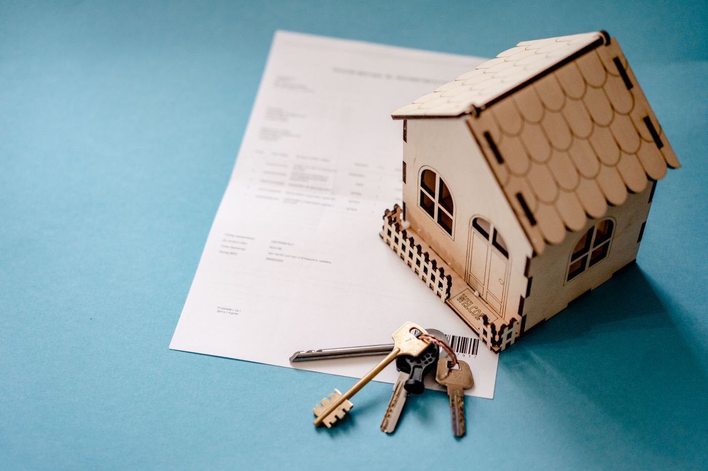 Keys and documents for property leasing and management