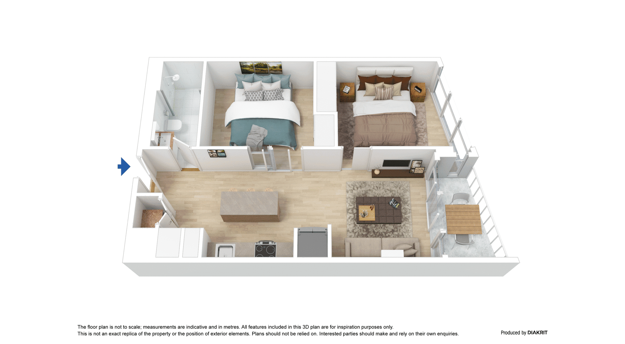 909/33 Rose Lane, MELBOURNE VIC 3000 — Floor plan