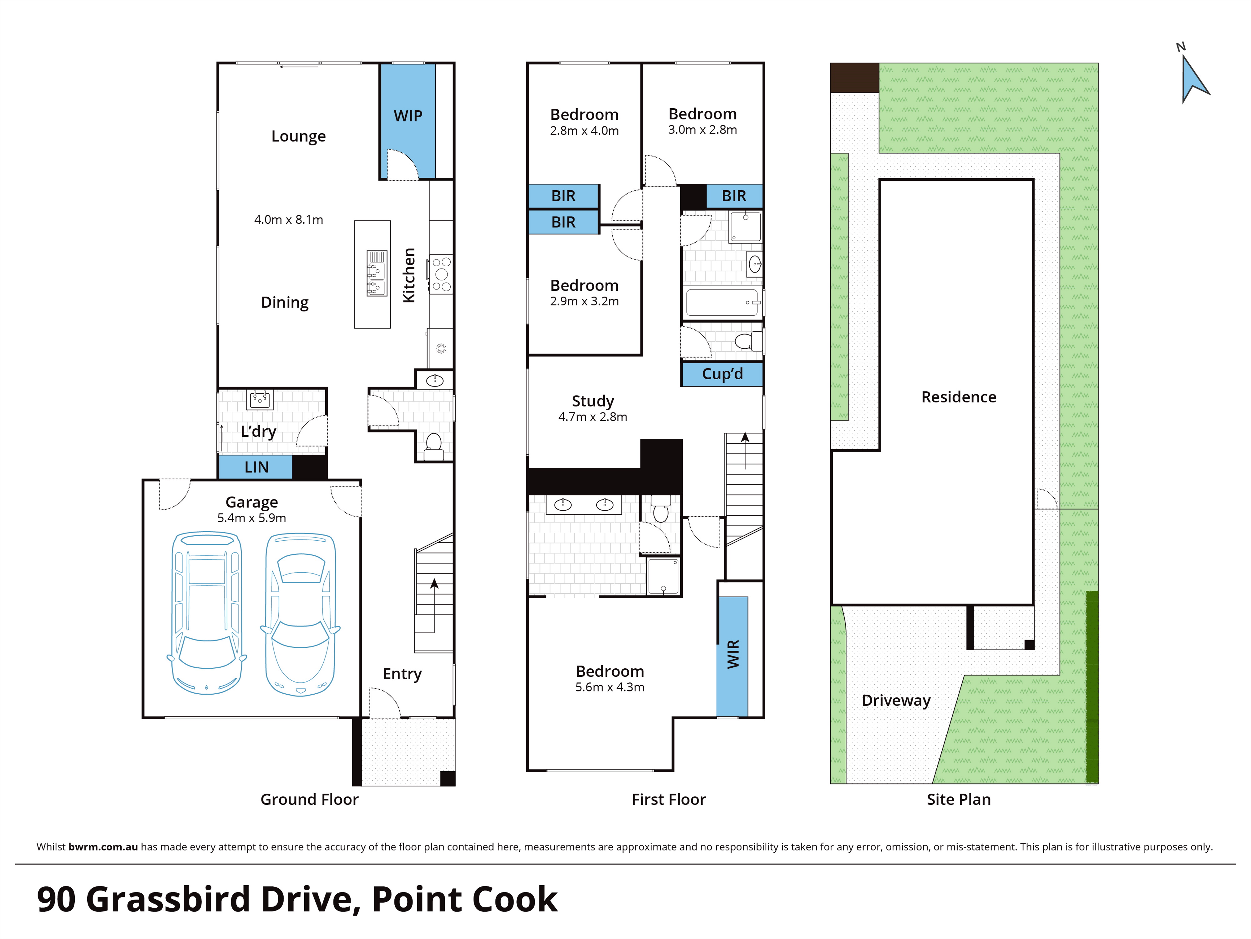 90 Grassbird Drive, Point Cook VIC 3030 — Floor plan