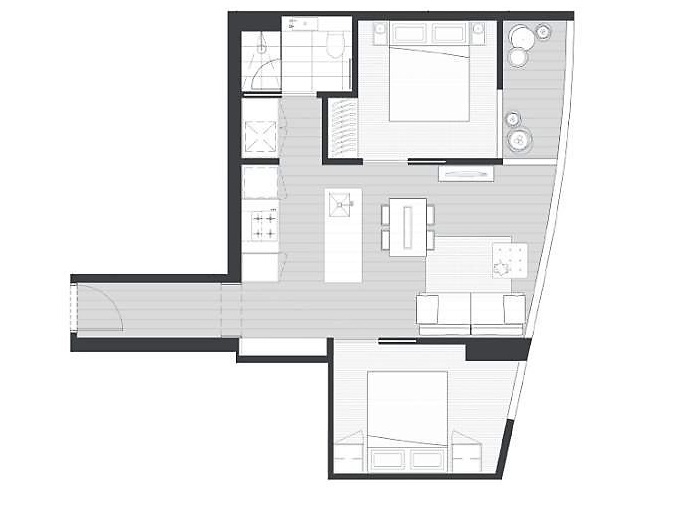 3609/135 A’beckett Street, MELBOURNE VIC 3000 — Floor plan